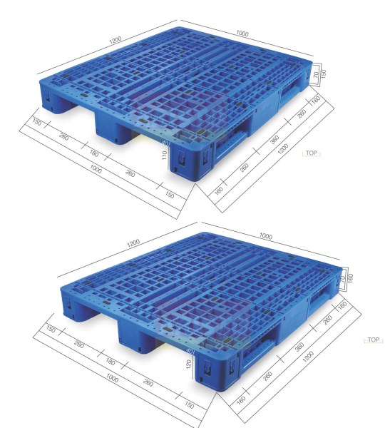 PERFORATED TOP PLASTIC PALLETS