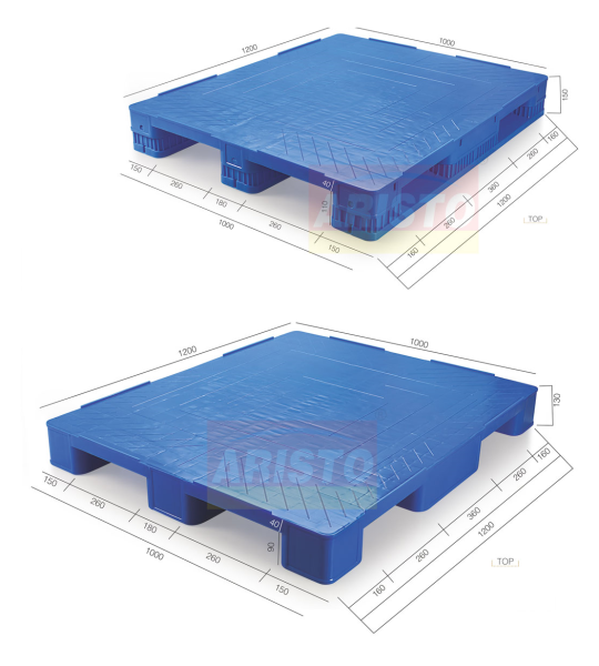 PLASTIC PALLETS PLAIN TOP